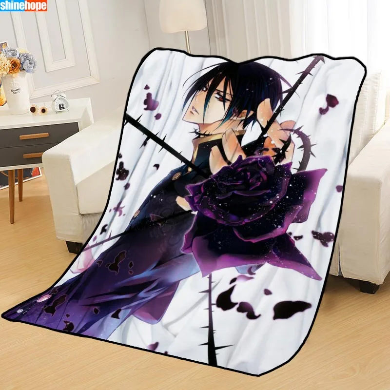 Custom anime boy Blankets for beds throw blanket soft blanket summer blanket anime blanket travel blanket Big Size 145X200cm - Цвет: Blanket 13