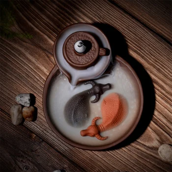 

ZQBXJDW home decoration ceramic crafts incense burner exquisite pottery cattle special Qiankun incense burner household crafts g