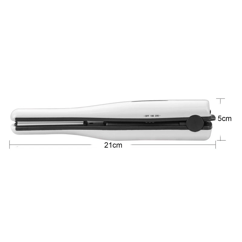 Mini Cordless Curling Iron USB Rechargeable Hair Straightener, Wireless 2 in 1 Portable Travel Dual Voltage Ceramic Straightenin