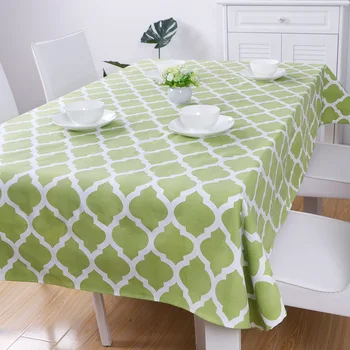 

Waterproof Tablecloth Simple Plaid Pattern Round Table Cloth Plastic Oilproof Table Cloth Home Decor Manteles