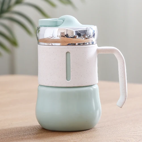 Cute Thermostat Cups and Mugs Ceramic Porcelain Christmas Travel Mug Coffee Caneca Tazas Taza Canecas Self Stirring Mug 50mkb13 - Цвет: style2