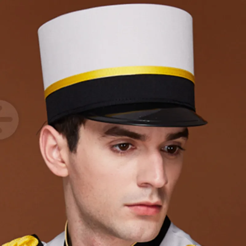 customized hotel waiter hats restaurant clothing accessories military hats army cap studio photography halloween supplies