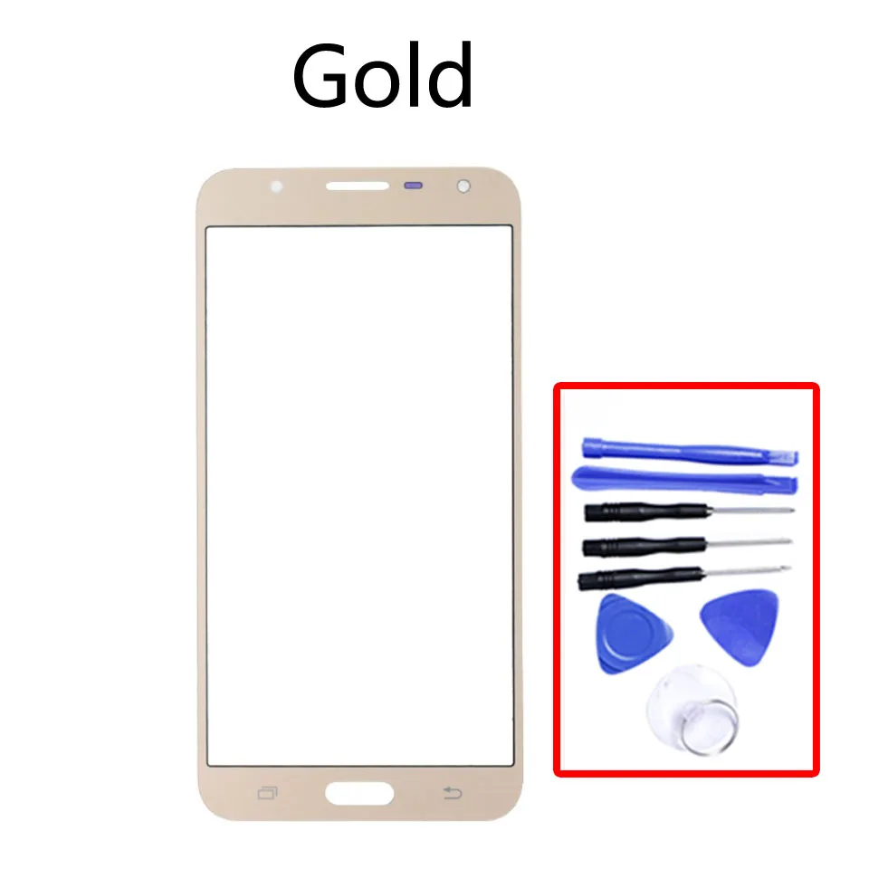 J701 для samsung Galaxy J7 Core J7 Nxt J7 Neo J701 J701F J701DS J701M lcd переднее внешнее стекло Замена объектива с сенсорным экраном - Цвет: Gold-With tool