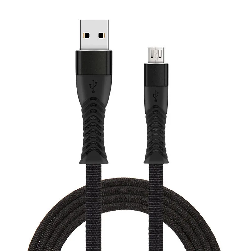 USB кабель для быстрой зарядки 2,4 A для iPhone 11 XS Max XR Xiaomi huawei, нейлоновый кабель type C Micro Android, USB кабель для быстрой зарядки 1 м