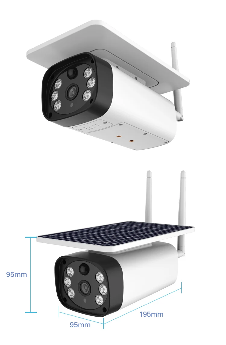 2MP солнечной энергии IP67 Водонепроницаемый Открытый Wi-Fi ip-камер 1080 P HD солнечной энергии батареи dual power P2P Wi-Fi IP камеры ИК камеры