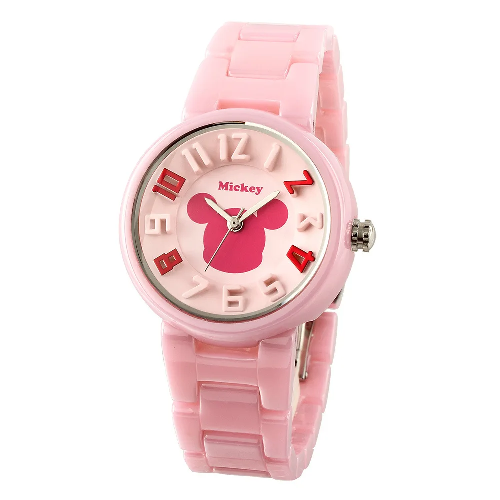 

Genuine Product Disney Simple Quartz Ceramic WOMEN'S Watch Minnie Fashion Elegant Students Girl'S Watch 658