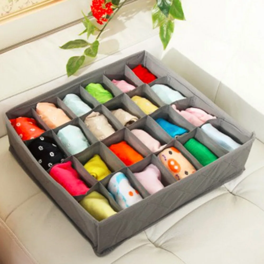 3pcs/set Multifunctional Clothes Socks Bra Ties Underwear Storage Boxes Organizer Container Home Tiny Things Storage Bo