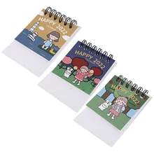 Calendrier mensuel de bureau 2022, couleurs assorties, 6 pièces