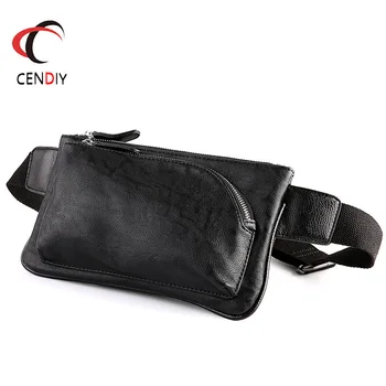 

New Waist Bag Men Waist Fanny Pack For Phone Pouch Travel PU Leather Small Shoulder Bag Organizer Belt Waist Bag For Men 2020