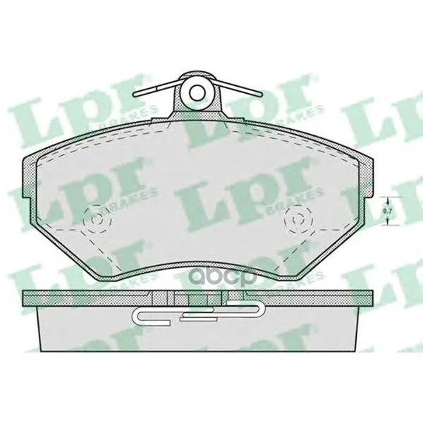 Колодки Тормозные Audi A4 1.6/1.8/1.9d 9500/Volkswagen Passat 9700 Передние Lpr 05p719 Lpr арт. 05P719