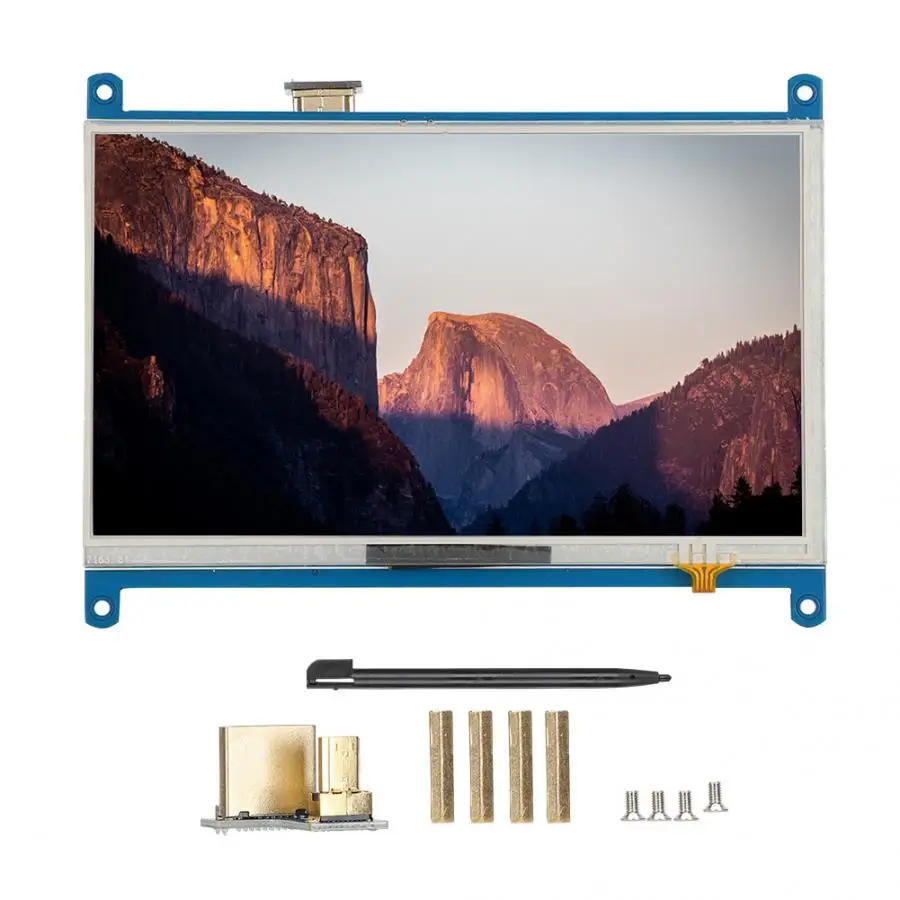 7 дюймов 1024x600 Разрешение Подсветка ЖК-дисплей HDMI сенсорный Экран Дисплей для