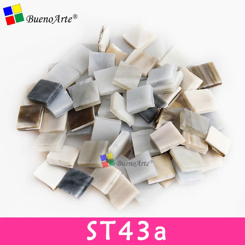 ST43a 200g/270 pcs 10X10 мм 3/8 дюймов витражи Стекло Tesserae, сделай сам, Материал поставщик, Мини Свободные стекло Тиффани штук - Цвет: ST43a