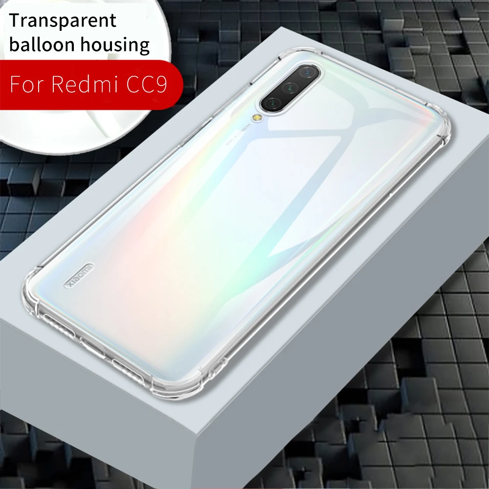 Кристально прозрачный ТПУ чехол для телефона Xiaomi Redmi Note 8 Pro 7 противоударный
