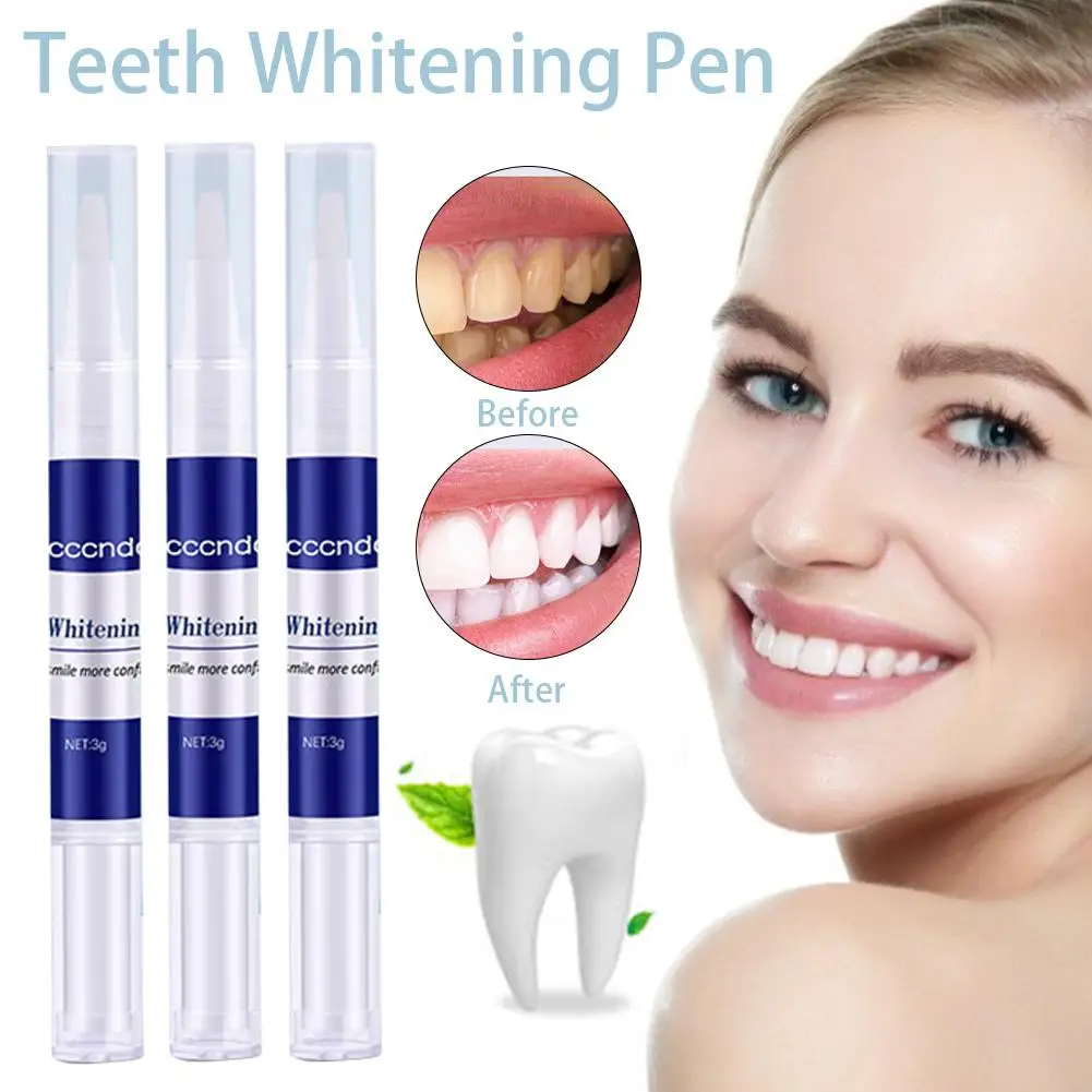 

1/3PCS Teeth Whitening Pen Cleaning Serum Remove Plaque Stains Dental Tools White Teeth Oral Hygiene Tooth Whitening Pen Dentes