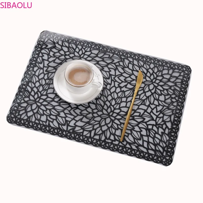 

Creative New Waterproof Insulation Transparent Placemat High-end Western Restaurant Cafe Hot Coaster Table Mat Kitchen
