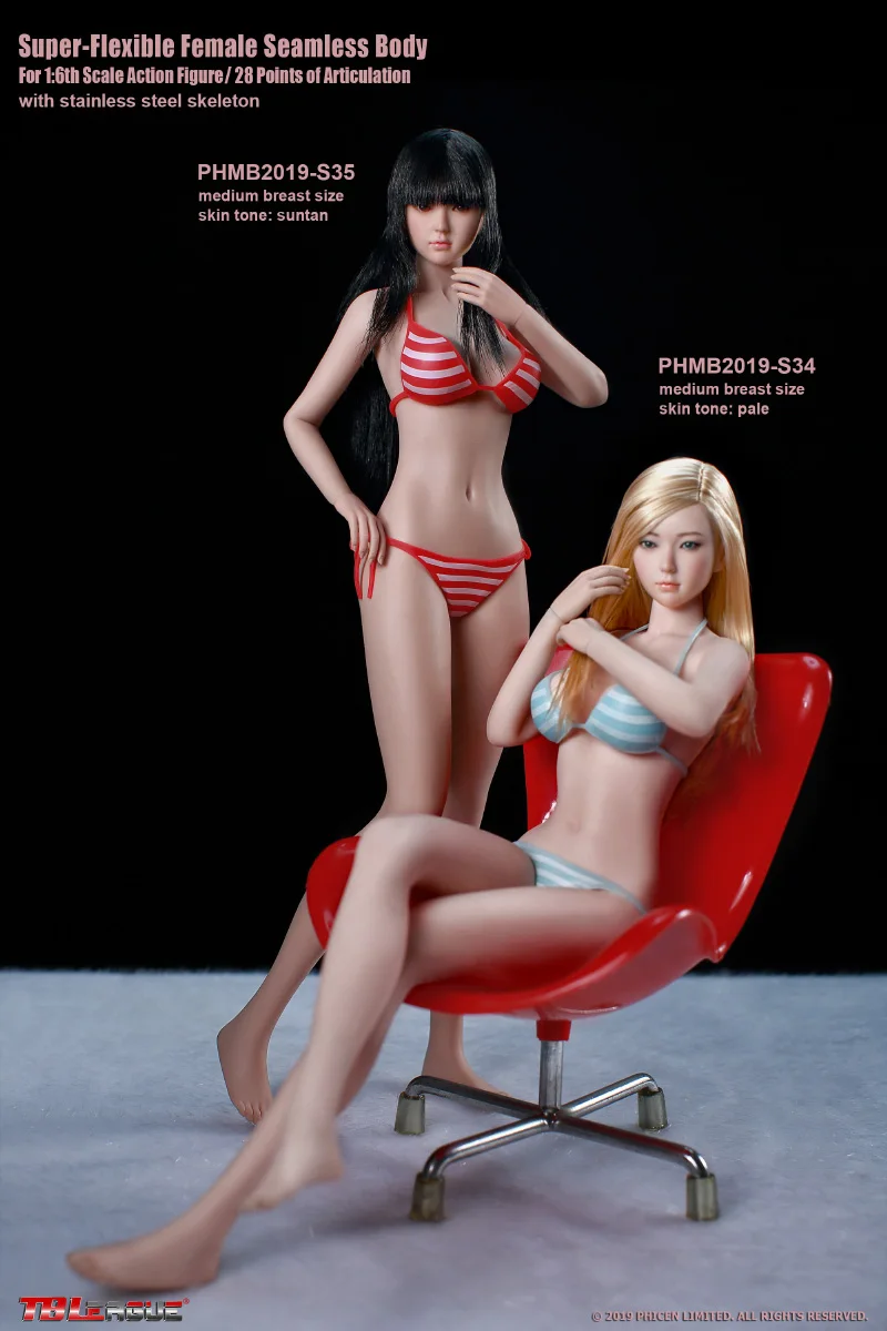TBLeague 旧バージョン S34 S35 S34A S35A 1/6 女性用超柔軟