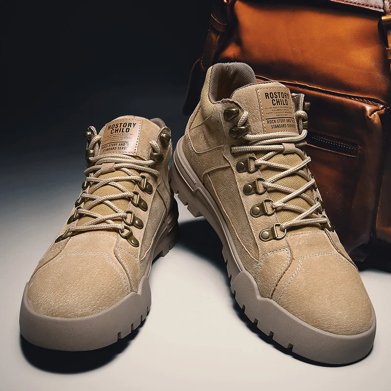 

2019 Autumn And Winter New Style Martin Boots Men's Trend Ankle Boots Men British-Style Combat Boots zhong gao bang Versatile Wo