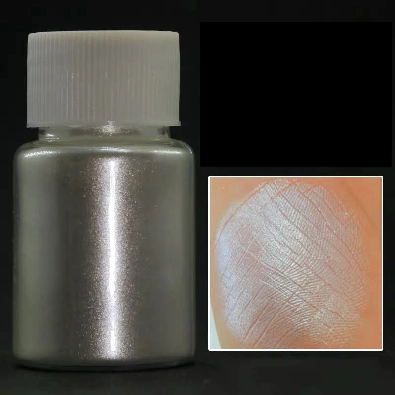 화장품 등급 진주 광택 안료 화이트 심포니 인어 운모 파우더 메이크업 아이섀도우 페인트, 비누 염료 립글로스 네일 반짝이 DIY