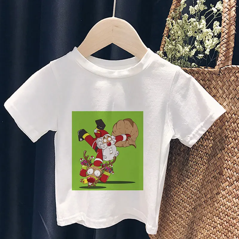 

Neutral Style Fashion Christmas Boy Girls T Shirt Merry Christmas Gift Child Like T Shirt Enfant Harajuku Cute Fun Kids T Shirt