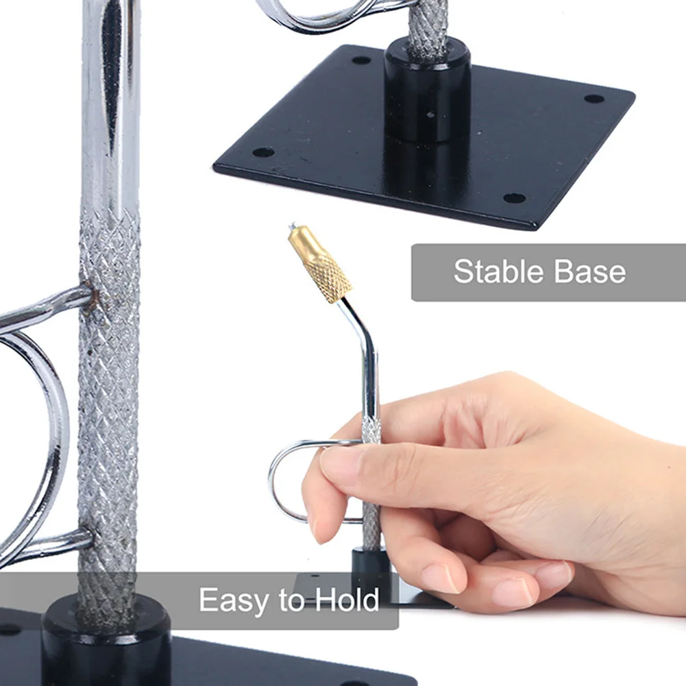 Portable Fly Tying Vise With base Rotary C-clamp Fish Tackle Kit Travel Alloy Fly Fishing Tackles Hook Binding Tool Pesca 1pcs fishing accessories,fishing tackle,fishing tools,fishing tool,fly tying bobbin holder