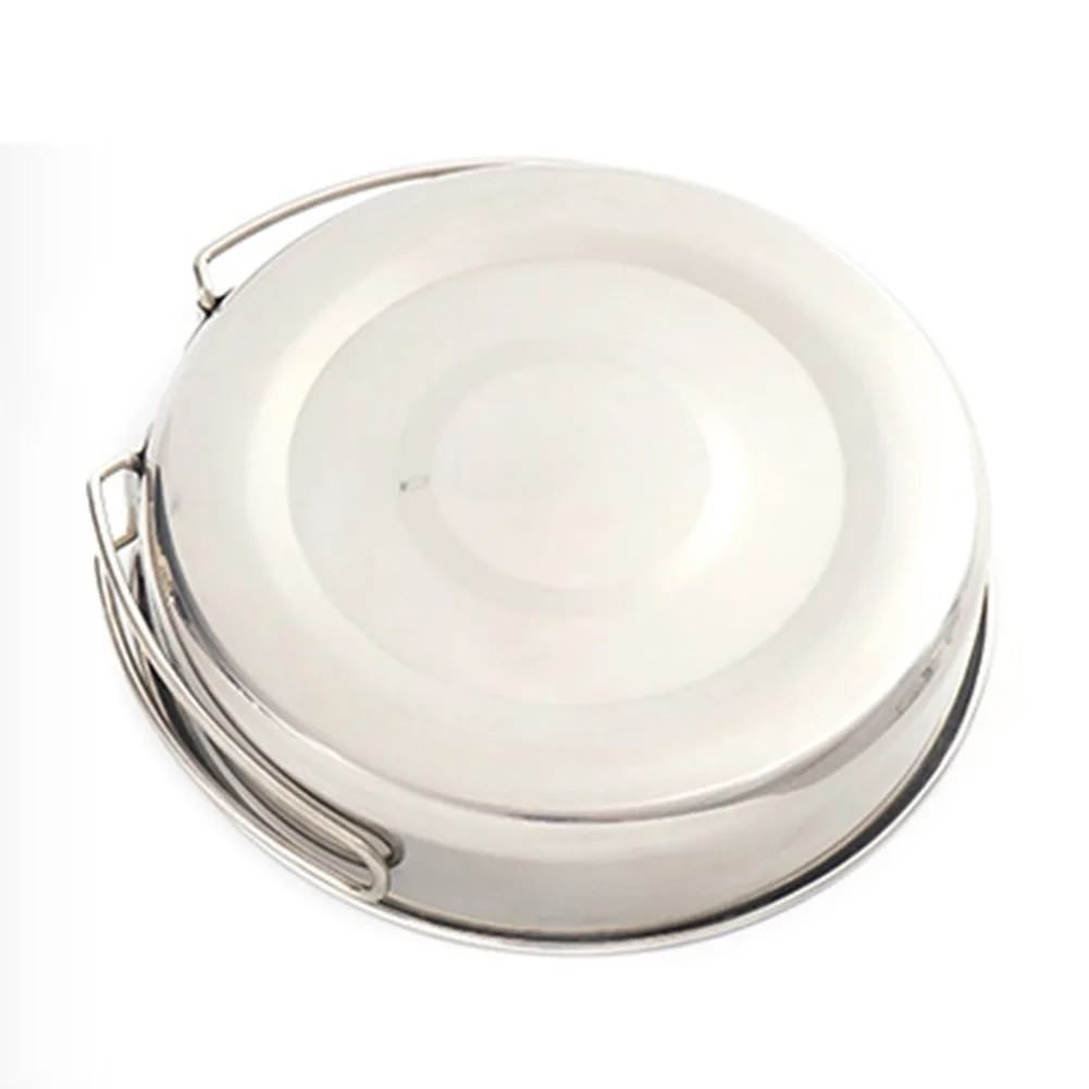Outdoor Lightweight With Folding Handle Cooking Set Home Pot Pan Durable Hiking Picnic Portable Stainless Steel Easy Clean