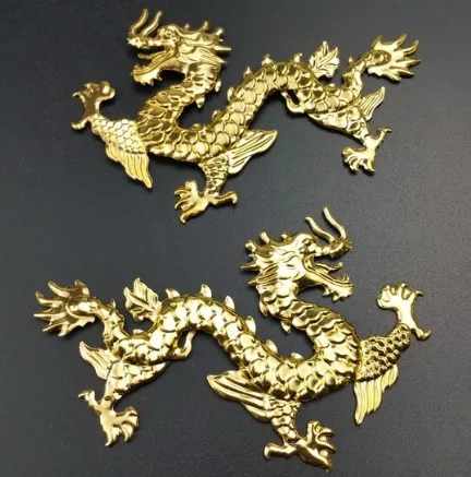 5 пар/лот филигранный Дракон обертывания соединительный элемент, кулон, подвеска украшения - Цвет: gold