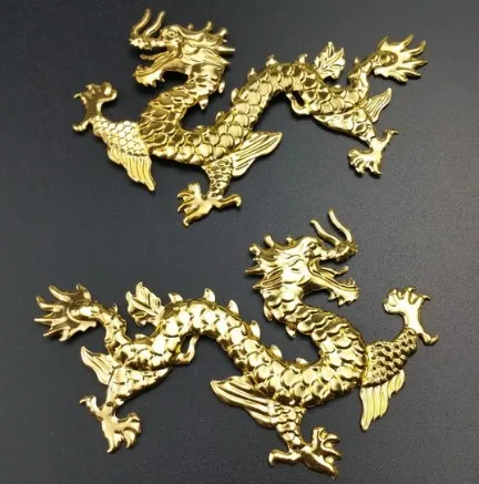 gold 5 пар/лот филигранный Дракон обертывания соединительный элемент, кулон, подвеска украшения - Цвет: gold