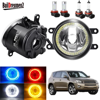 

Angel Eye Fog Light Assembly For Toyota RAV4 RAV 4 2006-2012 2016-2018 Car 20W Front Bumper Fog Light With Halo Ring DRL H11 12V