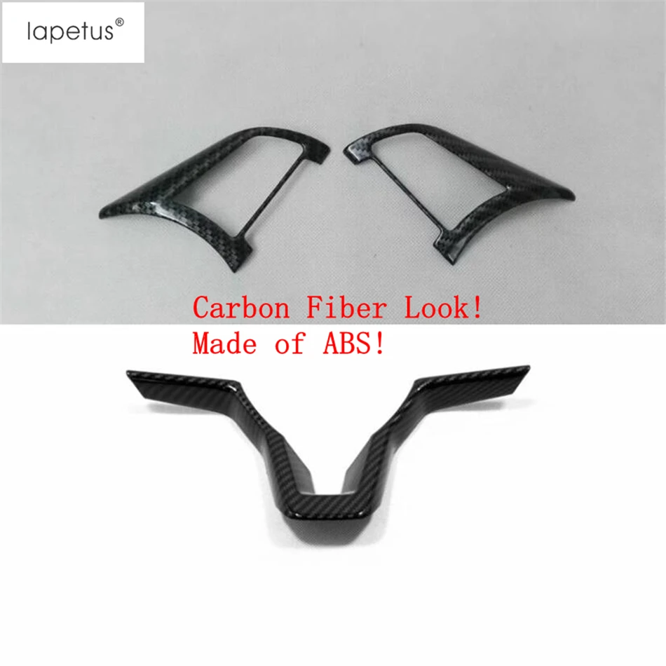 3 Piece Аксессуары Lapetus Подходит для Nissan Altima/Teana ABS Авто Руль украшения крышка отделка/углеродного волокна вид - Название цвета: 3 Piece