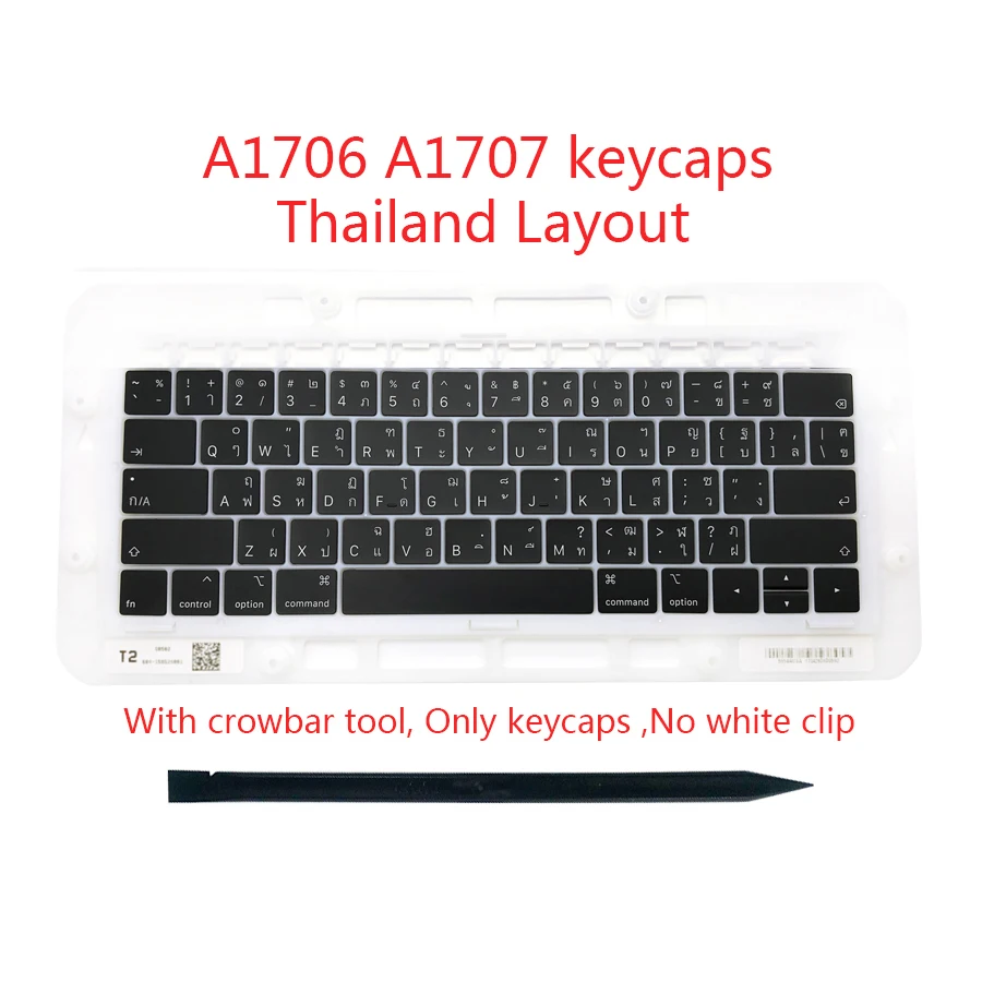 

Original New Thailand Thai TH Keyboard Keys Keycaps For Macbook Pro Retina 13" A1706 15" A1707 Late 2016 Mid 2017