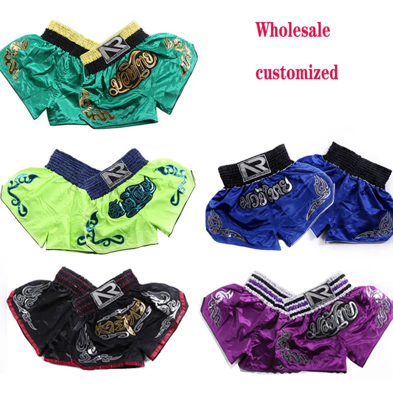 MMA Shorts Adult Children Boxer Loose Pants Muay Thai Shorts Ventilate MMA Training Trousers Fight Training Boxing Equipment