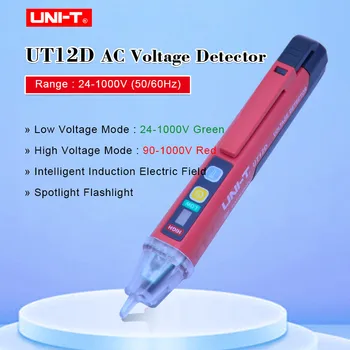 

UT12D AC Voltage Detectors High Sensitivity Non-Contact Test Pen Tester Meter Volt Current Electric test pencil 24-1000V