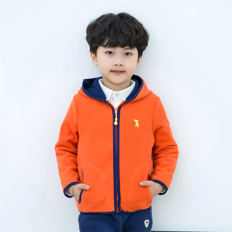 

2018 Winter New Style Brushed And Thick Polar Fleece Jacket Simple Fashion Solid Color Style