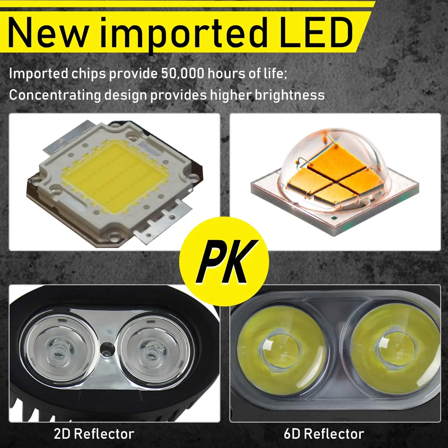 LED Driving Motorcycle Fog Lights Flood Beam Spot Light LED Work Light Bar For Offroad Trucks ATV SUV UTV