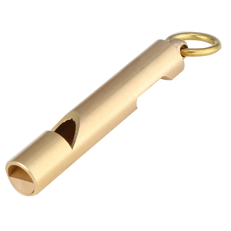 2-in-1 Whistle Bottle Opener Mini Handmade Polishing Brass Keyring Keychain Pendant Outdoor Camping Hunting Multi-tool | Спорт и