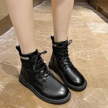 

women autumn and winter boots British fashion Net red thin boots ins cool and versatile small motorcycle short