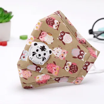 

Lovely Cute PM2.5 Washable Mouth Mask With Valves Kids Children Anti Haze Dust Mask Nose Filter Face Mouth Muffle Respirator