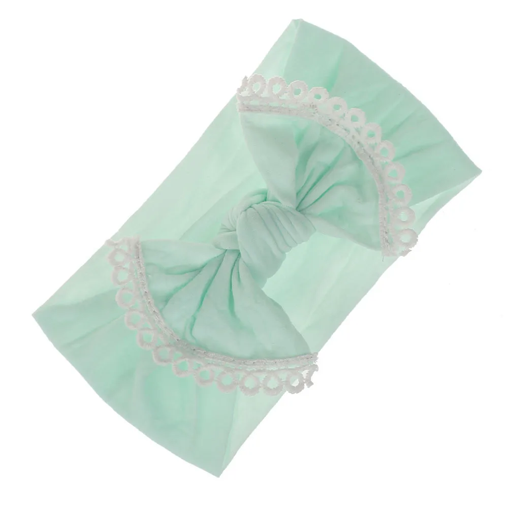2020 Brand New Newborn Toddler Baby Girls Baby Bow Lace Elastic Hair Headband Hair Accessories Baby Gifts
