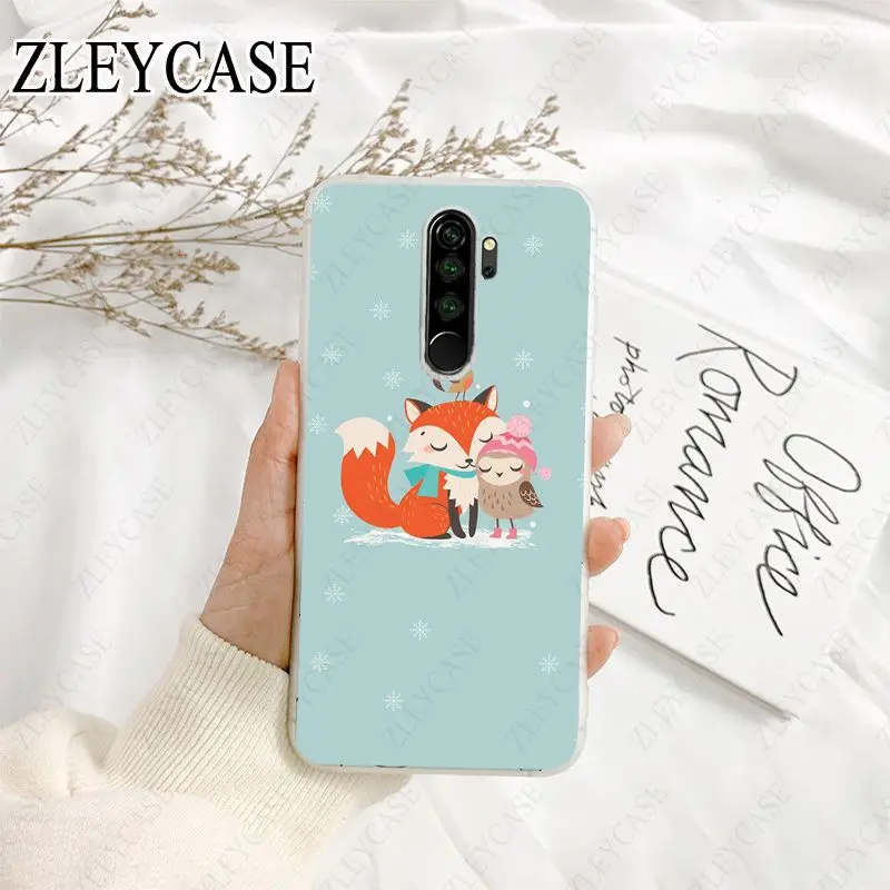 Cartoon Animals Fox Deer Hedgehog