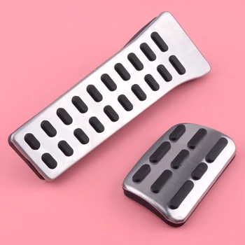 

CITALL Automatic No Drill Steel Brake Gas Pedal Pad Plate Cover Cap Accessories Fit for Hyundai Sonata Kia Sportage Optima 2020