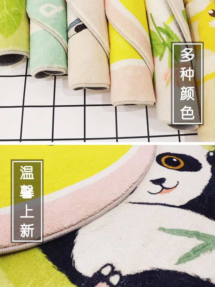 Круглый ковер для детской комнаты коврик для спальни плюшевый утолщенный домашний мультяшный водопоглощающий