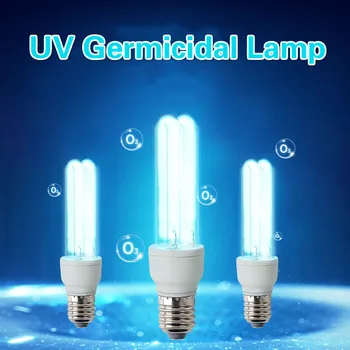 

UVC Sterilization Bulb E27 UV Quartz Lamp 20W 36W Desinfection Bulb 110V 220V UV Bactericidal Sterilization Lamp Tube With Base