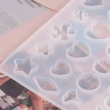 

Flower Heart Round Letters Pendant Silicone Resin Mold Resin Epoxy Jewelry Tools 40JF