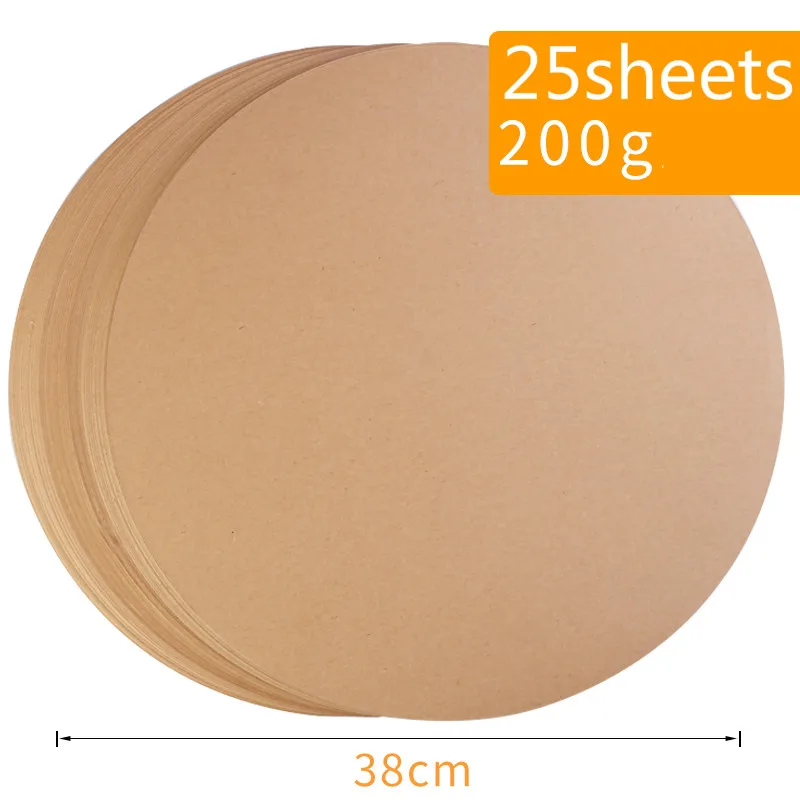 Круглый крафт-бумаги Бумага 200g/250gsm 25/50 шт в наборе, A4 чистая коричневая Крафтовая Бумага DIY Ручная роспись изготовление карточек Бумага толстые Бумага доска - Цвет: B1