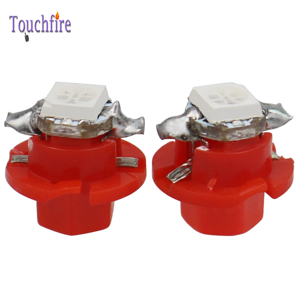 100 шт./лот T5 B8.4 8.4D 5050SMD светодиодный автомобильный COB светильник на приборную панель, автомобильный инструментальный светильник, 12 В, белый, синий, желтый, красный, зеленый