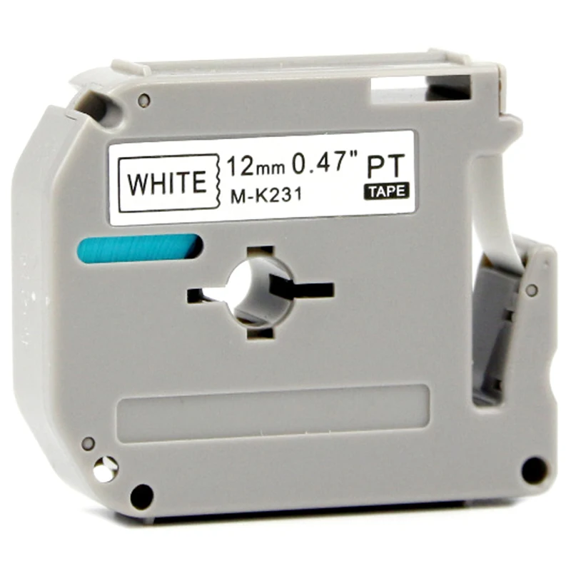 

Compatible for 30PCS Brother 12Mm MK 231 MK-231 Black on White 12Mmx8M Mk231 Brother Label Tapes for PT-80 PT-70 PT-60