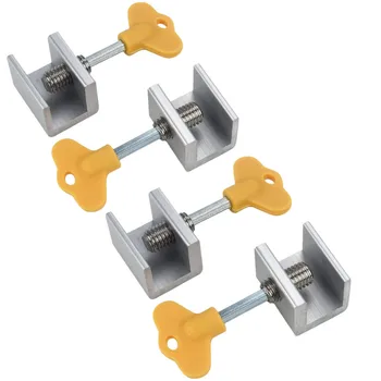 

4 Pcs Adjustable Sliding Window Locks Door Frame Security Locks With Key Home improvement Hand Tools Portable #20