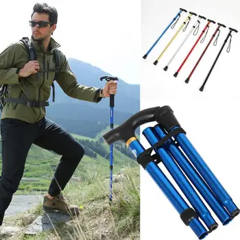 

Cane Trekking Pole Holiday Necessities Travel By Walking Aluminum Alloy KR-801 Mountaineering Camp Walking Stick Sports Trip