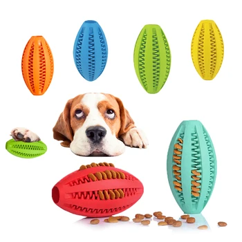 

Rugby Rubber Dog Toy Chew Tooth Clean Pet Toys For Dogs Leakage Food Interactive Supplies Accessores Dog Toothbrush Pet Products