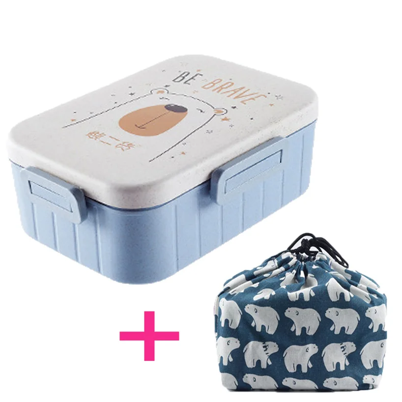 Bento Box Прямоугольный контейнер для еды с подогревом емкость офисный Рабочий Ланчбокс детский Бенто-бокс с подогревом Ланч-бокс Bento Box